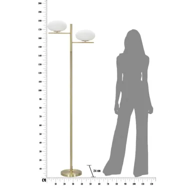 LAMPA STOJĄCA OVAL GLAMY 51X24X180 cm